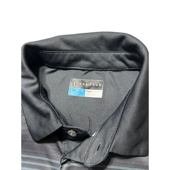 PGA Tour Golf Polo Shirt Men's Size Large Moisture Wicking Comfort Stretch Excel - Picture 5 of 7